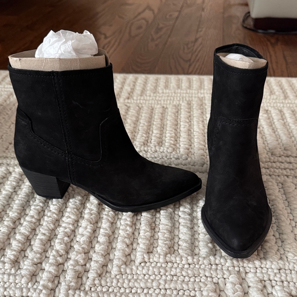 Black Suede Ankle Boots
